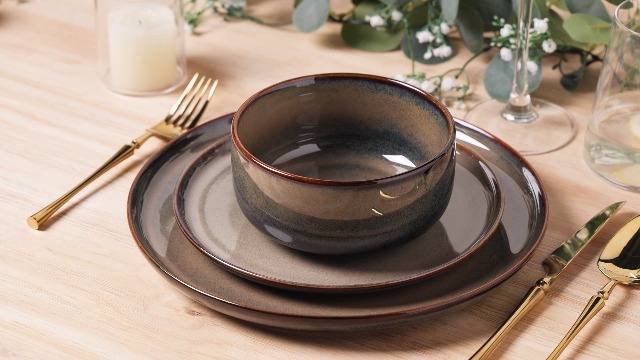 Amazon.com | TheTerra Ceramic Dinnerware Sets for 4, 12 Pieces
